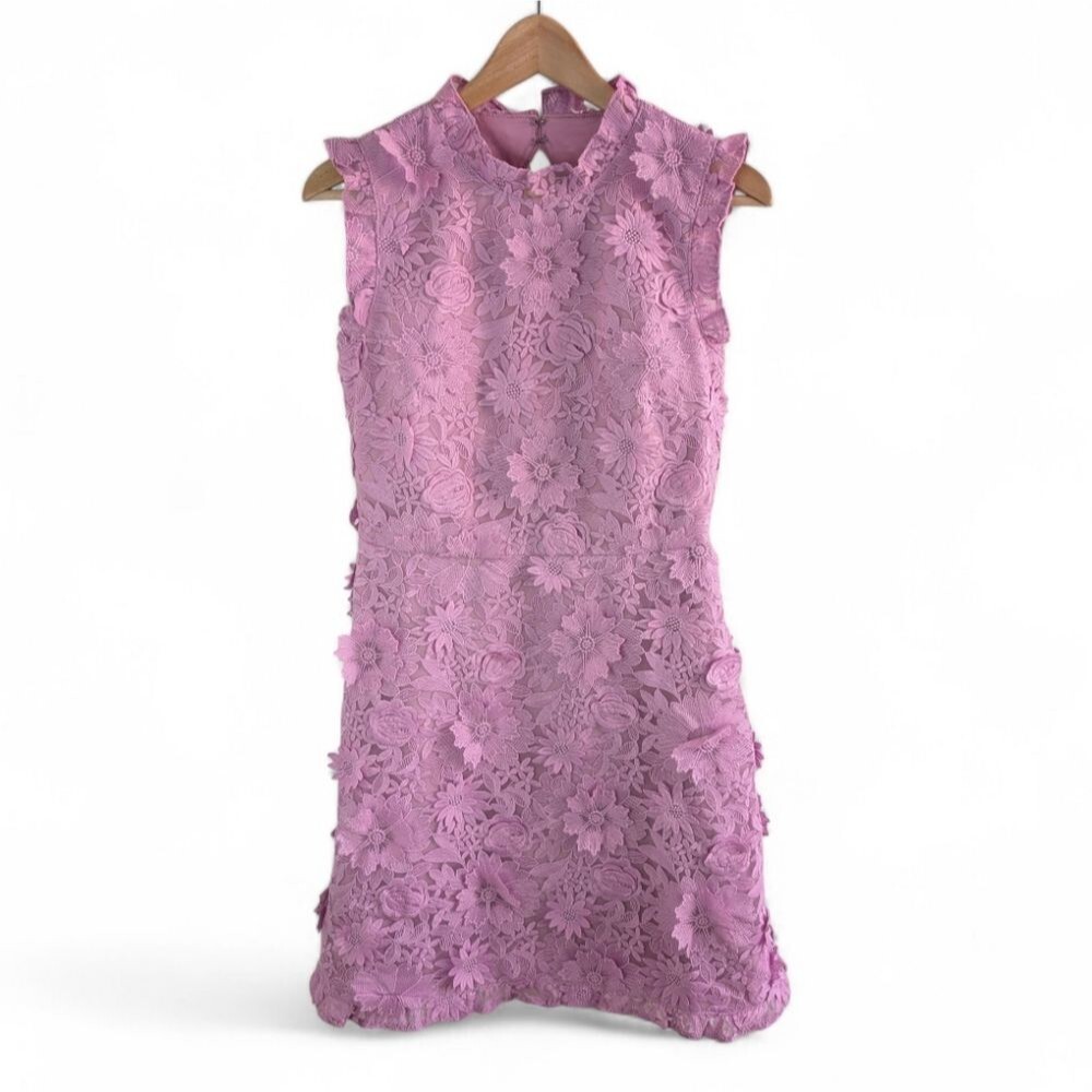 J. Crew Floral Lace Applique Dress NWT 4